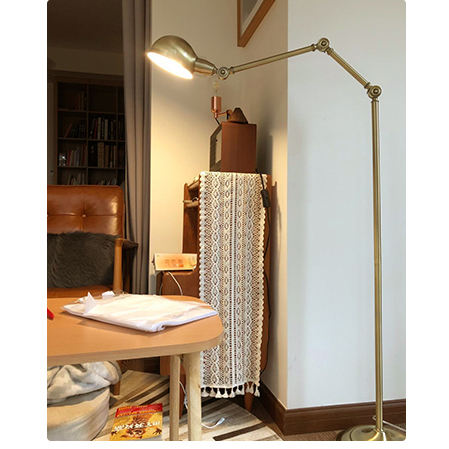 American Light Luxury Floor Lamp - Vintage Retro Standing Lamp for Living Room Study - Do<i></i>ngguan Jinr